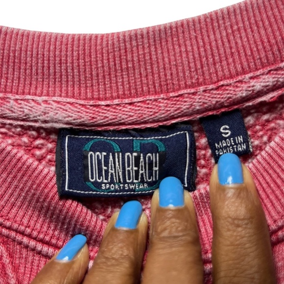 Oceanbeach Crew Red Graphic Soft Sweatshirt San Diego Size: Small - Picture 4 of 6